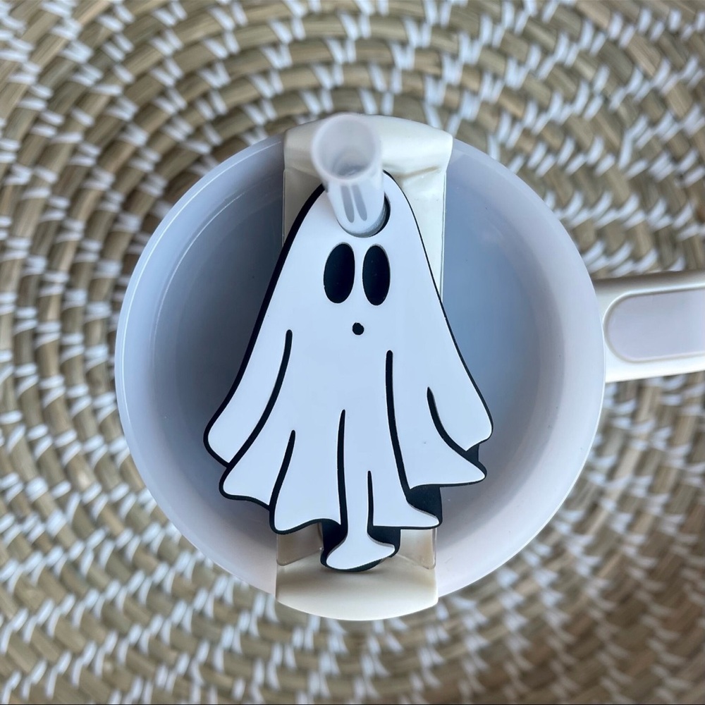 Ghost Tumbler Topper | 40oz or 30oz Tumbler Topper | Halloween Tumbler Topper